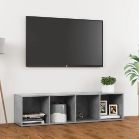 vidaXL TV-Schrank Betongrau 142,5x35x36,5 cm Holzwerkstoff