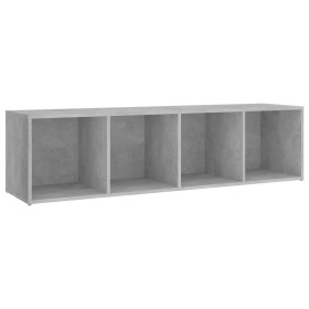 vidaXL TV-Schrank Betongrau 142,5x35x36,5 cm Holzwerkstoff