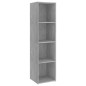 vidaXL TV-Schrank Betongrau 142,5x35x36,5 cm Holzwerkstoff vidaXL TV-Schrank Betongrau 142,5x35x36,5 cm Holzwerkstoff