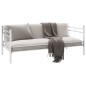 vidaXL Tagesbett-Rahmen Weiß Metall 90×200 cm vidaXL Tagesbett-Rahmen Weiß Metall 90×200 cm
