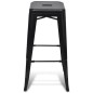 vidaXL Barhocker 2 Stk. Schwarz Stahl vidaXL Barhocker 2 Stk. Schwarz Stahl