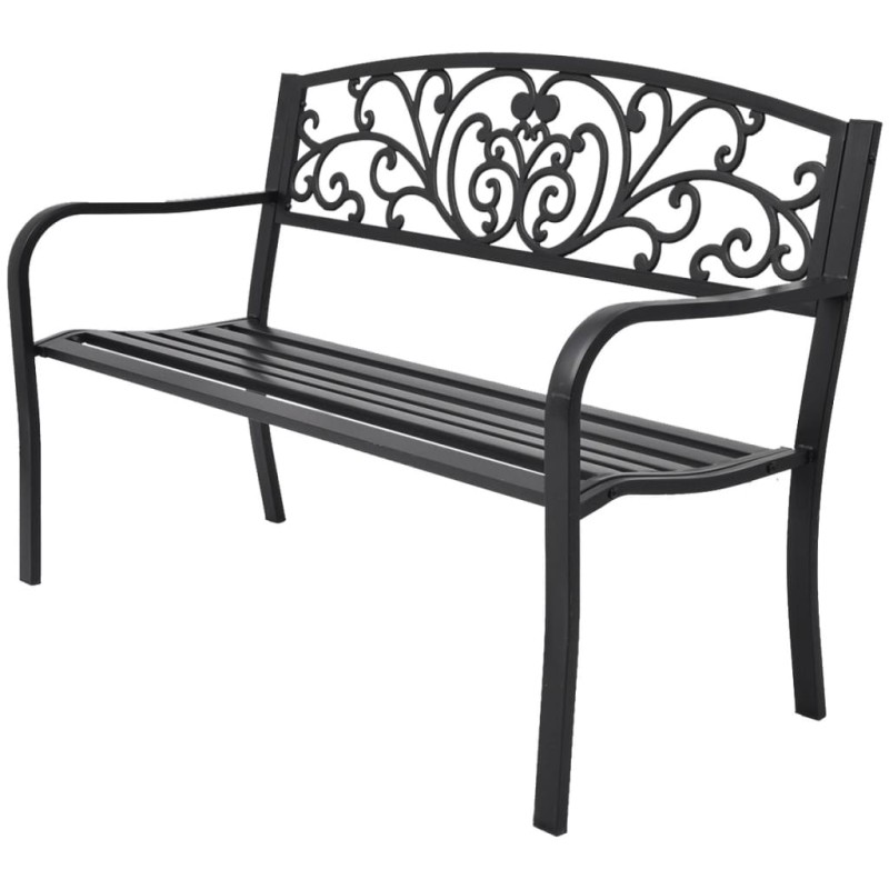 vidaXL Gartenbank 127 cm Gusseisen Schwarz vidaXL Gartenbank 127 cm Gusseisen Schwarz