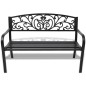 vidaXL Gartenbank 127 cm Gusseisen Schwarz vidaXL Gartenbank 127 cm Gusseisen Schwarz