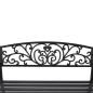 vidaXL Gartenbank 127 cm Gusseisen Schwarz vidaXL Gartenbank 127 cm Gusseisen Schwarz