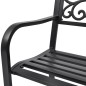 vidaXL Gartenbank 127 cm Gusseisen Schwarz vidaXL Gartenbank 127 cm Gusseisen Schwarz