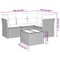 vidaXL 5-tlg. Garten-Sofagarnitur mit Kissen Beige Poly Rattan vidaXL 5-tlg. Garten-Sofagarnitur mit Kissen Beige Poly Rattan