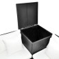 vidaXL 4-tlg. Garten-Lounge-Set mit Auflagen Poly Rattan Schwarz vidaXL 4-tlg. Garten-Lounge-Set mit Auflagen Poly Rattan Schwarz