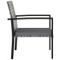 vidaXL Garten-Essstühle 2 Stk. Poly Rattan Grau vidaXL Garten-Essstühle 2 Stk. Poly Rattan Grau