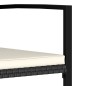 vidaXL Garten-Essstühle 2 Stk. Poly Rattan Schwarz vidaXL Garten-Essstühle 2 Stk. Poly Rattan Schwarz