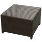 vidaXL 8-tlg. Garten-Lounge-Set mit Kissen Poly Rattan Braun vidaXL 8-tlg. Garten-Lounge-Set mit Kissen Poly Rattan Braun