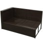 vidaXL 8-tlg. Garten-Lounge-Set mit Kissen Poly Rattan Braun vidaXL 8-tlg. Garten-Lounge-Set mit Kissen Poly Rattan Braun