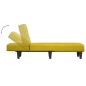 vidaXL Chaiselongue Gelb Samt vidaXL Chaiselongue Gelb Samt