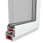 Dreifach Verglast PVC Drehkippfenster+Griff (rechte Seite) 600x1000mm Dreifach Verglast PVC Drehkippfenster+Griff (rechte Seite) 600x1000mm