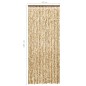 vidaXL Insektenschutz-Vorhang Beige und Braun 56x185 cm Chenille vidaXL Insektenschutz-Vorhang Beige und Braun 56x185 cm Chenille