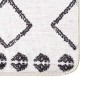 vidaXL Teppich Waschbar 190x300 cm Schwarz und Weiß Rutschfest vidaXL Teppich Waschbar 190x300 cm Schwarz und Weiß Rutschfest