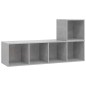 vidaXL 2-tlg. TV-Schrank-Set Betongrau Holzwerkstoff vidaXL 2-tlg. TV-Schrank-Set Betongrau Holzwerkstoff
