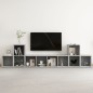 vidaXL 5-tlg. TV-Schrank-Set Betongrau Holzwerkstoff vidaXL 5-tlg. TV-Schrank-Set Betongrau Holzwerkstoff