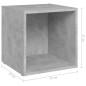 vidaXL 5-tlg. TV-Schrank-Set Betongrau Holzwerkstoff vidaXL 5-tlg. TV-Schrank-Set Betongrau Holzwerkstoff