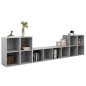 vidaXL 5-tlg. TV-Schrank-Set Betongrau Holzwerkstoff vidaXL 5-tlg. TV-Schrank-Set Betongrau Holzwerkstoff