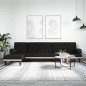 vidaXL Schlafsofa in L-Form Schwarz 260x140x70 cm Stoff vidaXL Schlafsofa in L-Form Schwarz 260x140x70 cm Stoff