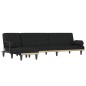 vidaXL Schlafsofa in L-Form Schwarz 260x140x70 cm Stoff vidaXL Schlafsofa in L-Form Schwarz 260x140x70 cm Stoff