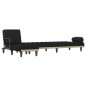 vidaXL Schlafsofa in L-Form Schwarz 260x140x70 cm Stoff vidaXL Schlafsofa in L-Form Schwarz 260x140x70 cm Stoff