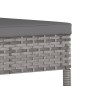 vidaXL Garten-Essstühle 4 Stk. Poly Rattan Grau vidaXL Garten-Essstühle 4 Stk. Poly Rattan Grau