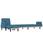 vidaXL Schlafsofa in L-Form Blau 271x140x70 cm Samt vidaXL Schlafsofa in L-Form Blau 271x140x70 cm Samt