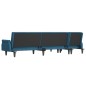 vidaXL Schlafsofa in L-Form Blau 271x140x70 cm Samt vidaXL Schlafsofa in L-Form Blau 271x140x70 cm Samt