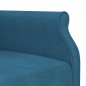 vidaXL Schlafsofa in L-Form Blau 271x140x70 cm Samt vidaXL Schlafsofa in L-Form Blau 271x140x70 cm Samt