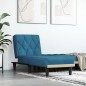vidaXL Chaiselongue Blau Samt vidaXL Chaiselongue Blau Samt