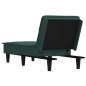 vidaXL Chaiselongue Dunkelgrün Samt vidaXL Chaiselongue Dunkelgrün Samt