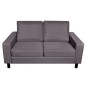 vidaXL Sofa 2-Sitzer Stoff Dunkelgrau vidaXL Sofa 2-Sitzer Stoff Dunkelgrau