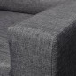 vidaXL Sofa 2-Sitzer Stoff Dunkelgrau vidaXL Sofa 2-Sitzer Stoff Dunkelgrau