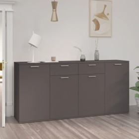 vidaXL Sideboard Grau 160x36x75 cm Holzwerkstoff