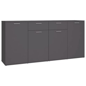 vidaXL Sideboard Grau 160x36x75 cm Holzwerkstoff