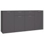 vidaXL Sideboard Grau 160x36x75 cm Holzwerkstoff vidaXL Sideboard Grau 160x36x75 cm Holzwerkstoff