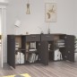 vidaXL Sideboard Grau 160x36x75 cm Holzwerkstoff vidaXL Sideboard Grau 160x36x75 cm Holzwerkstoff