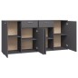 vidaXL Sideboard Grau 160x36x75 cm Holzwerkstoff vidaXL Sideboard Grau 160x36x75 cm Holzwerkstoff