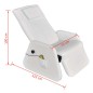 vidaXL Massagesessel Weiß Kunstleder vidaXL Massagesessel Weiß Kunstleder
