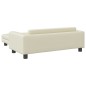 vidaXL Kindersofa mit Hocker Creme 100x50x30 cm Kunstleder vidaXL Kindersofa mit Hocker Creme 100x50x30 cm Kunstleder