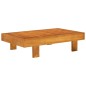 vidaXL 4-tlg. Garten-Lounge-Set mit Creme Auflagen Massivholz Akazie