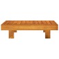 vidaXL 4-tlg. Garten-Lounge-Set mit Creme Auflagen Massivholz Akazie
