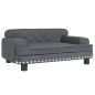 vidaXL Kindersofa Dunkelgrau 70x45x30 cm Samt vidaXL Kindersofa Dunkelgrau 70x45x30 cm Samt