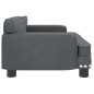 vidaXL Kindersofa Dunkelgrau 70x45x30 cm Samt vidaXL Kindersofa Dunkelgrau 70x45x30 cm Samt
