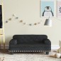 vidaXL Kindersofa Schwarz 70x45x30 cm Samt vidaXL Kindersofa Schwarz 70x45x30 cm Samt