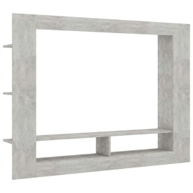 vidaXL TV-Schrank Betongrau 152x22x113 cm Holzwerkstoff