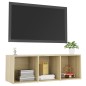 vidaXL TV-Schrank Sonoma-Eiche 107x35x37 cm Holzwerkstoff vidaXL TV-Schrank Sonoma-Eiche 107x35x37 cm Holzwerkstoff