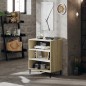 vidaXL Sideboard Weiß und Sonoma-Eiche 57x35x70 cm Holzwerkstoff vidaXL Sideboard Weiß und Sonoma-Eiche 57x35x70 cm Holzwerkstoff