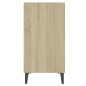 vidaXL Sideboard Weiß und Sonoma-Eiche 57x35x70 cm Holzwerkstoff vidaXL Sideboard Weiß und Sonoma-Eiche 57x35x70 cm Holzwerkstoff